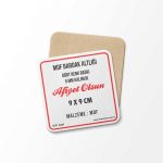 Model 1-Bardak Altlığı